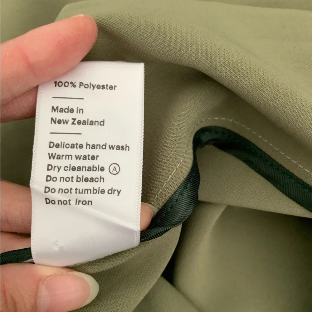 Paris Georgia long herb green trench coat - Picture 6 of 6